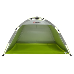 Outdoors Professional Beach Summer Automatic Pop-Up Sun Shelter, 43"H x 39"W x 75"D, Green
