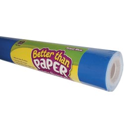 Teacher Created Resources® Better Than Paper® Bulletin Board Paper Rolls, 4' x 12', Royal Blue, Pack Of 4 Rolls