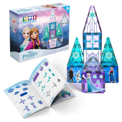 Tytan Toys Disney Frozen Castle Magnetic Tile Blocks Kit, Assorted Colors, Kit Of 34 Pieces