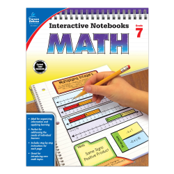 Carson-Dellosa Interactive Notebook For Math, Grade 7