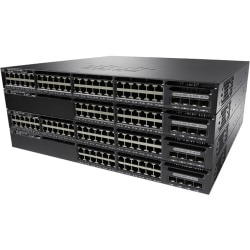 Cisco Catalyst 3650-48P Layer 3 Switch - 48 Ports - Manageable - 10/100/1000Base-T - 4 Layer Supported - 1U High - Rack-mountable, Desktop - Lifetime Limited Warranty