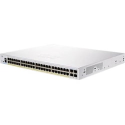 Cisco 250 CBS250-48P-4X Ethernet Switch - 48 Ports - Manageable - 2 Layer Supported - Modular - 471.90 W Power Consumption - 370 W PoE Budget - Optical Fiber, Twisted Pair - PoE Ports - Rack-mountable - Lifetime Limited Warranty