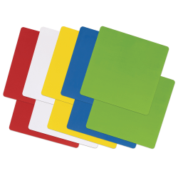 Pacon Self-Stick Dry-Erase Notes, 10" x 10" Squares, Assorted Colors, Pack Of 10 Notes