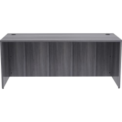 Lorell® Essentials 72"W Desk, Weathered Charcoal