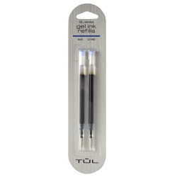 TUL® Gel Pen Refills, Medium Point, 0.7 mm, Blue Ink, Pack Of 2 Refills