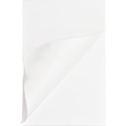 Business Source Plain Memo Pads - 100 Sheets - Plain - Glue - 16 lb Basis Weight - 5" x 8" Sheet Size - White Paper - 1 Dozen