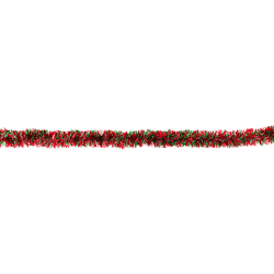 Amscan Christmas Giant Tinsel Garland, 2"H x 108"W, Red/Green