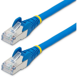 StarTech.com 7ft CAT6a Ethernet Cable, Blue Low Smoke Zero Halogen (LSZH) 10 GbE 100W PoE S/FTP Snagless R - NLBL7FCAT6APATCH