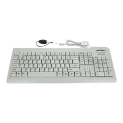 Seal Shield Silver Seal Glow Waterproof - Keyboard - backlit - USB - QWERTY - US - white