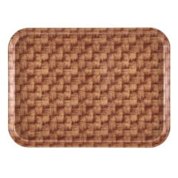 Cambro Camtray Rectangular Serving Trays, 14" x 18", Light Basket, Pack Of 12 Trays