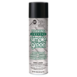 Simple Green® Foaming Crystal Industrial Cleaner and Degreaser, 20 oz Aerosol Can, 12/Carton