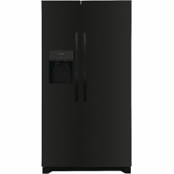 Frigidaire FRSS2623AB Refrigerator/Freezer - 25.60 ft³ - Auto-defrost - Side by Side - 16.60 ft³ Net Refrigerator Capacity - 9 ft³ Net Freezer Capacity - 120 V AC - Black - Freestanding - LED Light