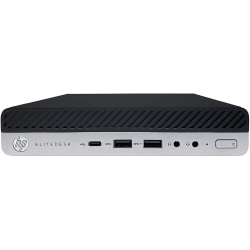 HP EliteDesk 800G4 Mini Refurbished Desktop PC, Intel® i5, 16GB Memory, 256GB Solid State Drive, Windows® 10 Pro