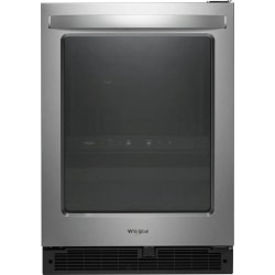 Whirlpool 5.2 Cu. Ft. Beverage Center Refrigerator, Silver