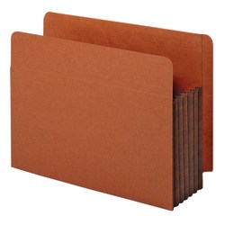 Pendaflex® End-Tab Pockets, 5 1/4" Expansion, Letter Size, Dark Brown, Box Of 10 Pockets