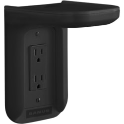 Sanus Outlet Shelf for Speakers - Outlet Shelf Wall Holder up to 10 lbs. - Black - 10 lb Load Capacity