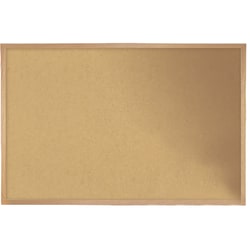Ghent Non-Magnetic Cork Bulletin Board, 48-1/2" x 48-1/2", Natural, Natural Frame