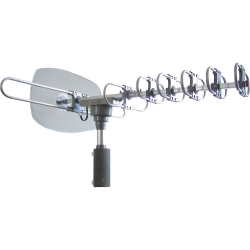 Naxa Y00-0840005008232 Antenna - Range - UHF, VHF, FM - 40 MHz to 230 MHz, 470 MHz to 862 MHz - 35 dB - HDTV Antenna, Television - Silver
