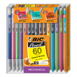 BIC® Xtra Life Mechanical Pencils Variety Pack, Assorted Barrel Colors, Pack Of 60 Pencils