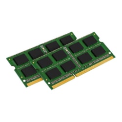 Kingston 16GB (2 x 8GB) DDR3 SDRAM Memory Kit - For Desktop PC - 16 GB (2 x 8GB) - DDR3-1600/PC3-12800 DDR3 SDRAM - 1600 MHz - CL11 - 1.50 V - Non-ECC - Unbuffered - 204-pin - SoDIMM - Lifetime Warranty