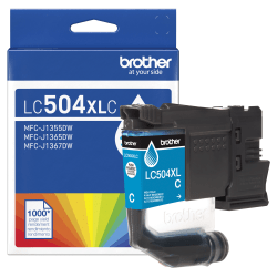 Brother LC504XLC Cyan High Yield Ink Cartridge