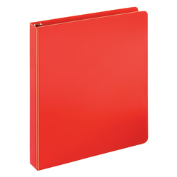 Just Basics® Economy Nonview 3-Ring Binder, 1" Round Rings, Red
