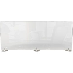 Ghent Desktop Protection Screen, 24"H x 48"W x 5"D, Clear