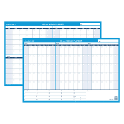 AT-A-GLANCE® Undated Erasable/Reversible Wall Planner, 90 Days, 36" x 24", 30% Recycled