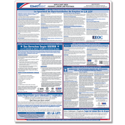 ComplyRight™ Federal Applicant Area Poster, Spanish, 16" x 20"