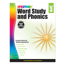Carson-Dellosa Spectrum Word Study And Phonics Workbook, Grade 3