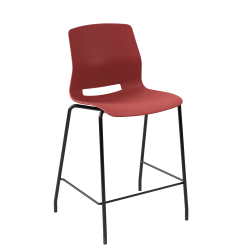 KFI Studios Imme Stacking Counter-Height Bar Stool, Coral/Black