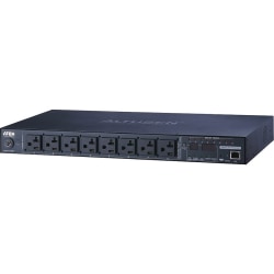 ATEN eco PDU PE8208A 8-Outlets PDU - IEC 60320 C20 - 8 x NEMA 5-20R - 120 V AC - 1920 W - Network (RJ-45) - 9.84 ft Cord Length - 1U - Rack-mountable