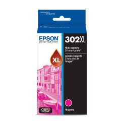 Epson® 302XL Claria® Premium High-Yield Magenta Ink Cartridge, T302XL320-S