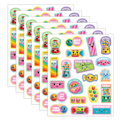 Teacher Created Resources Smelly Stickers, Bubble Gum, 120 Per Pack, Set Of 6 Packs