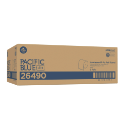 Pacific Blue Ultra™ by GP PRO High-Capacity 1-Ply Paper Towels, 40% Recycled, 1150' Per Roll, Pack Of 6 Rolls