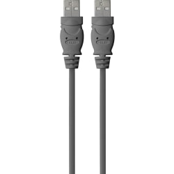 Belkin USB Data Transfer Cable - 10 ft USB Data Transfer Cable - First End: USB 2.0 Type A - Male - Second End: USB 2.0 Type A - Male - Shielding