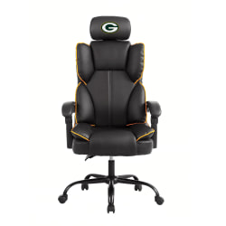 Imperial NFL Champ Ergonomic Faux Leather Computer Gaming Chair, Green Bay Packers