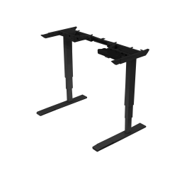 Fellowes® All-Flex® 2-Leg Electric Height Adjustable Table Base, 23-5/16"H x 34-1/8"W x 22"D, Black