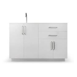 Alpine VivaComfort 48"W Base Cabinet With Left Sink, Gray