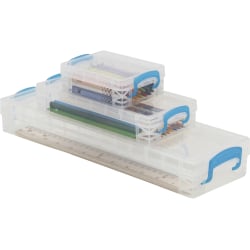 Advantus Super Stacker School Kit - Snap-tight Closure - Heavy Duty - Stackable - Plastic - Transparent -  - 38714