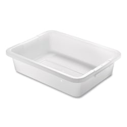 Rubbermaid® Commercial Bus/Utility Box, 15" x 20" x 5", White