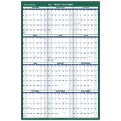 AT-A-GLANCE® 2027 Vertical Reversible Erasable Yearly Wall Calendars