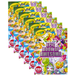 Crayola® Epic Book Of Awesome 288-Page Coloring Books, Pack Of 6 Books