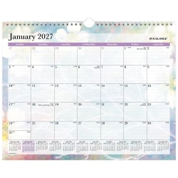 AT-A-GLANCE® Dreams 2027 Monthly Wall Calendar, Medium, 15" x 12"