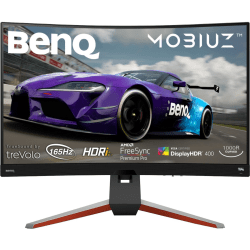 BenQ MOBIUZ EX3210R 31.5" WQHD Curved Screen LED Gaming LCD Monitor - 16:9 - Metallic Gray - 32" Class - Vertical Alignment (VA) - 2560 x 1440 - 16.7 Million Colors - FreeSync Premium Pro