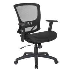 Office Star™ Ergonomic Mesh Mid-Back Manager’s Chair, Black