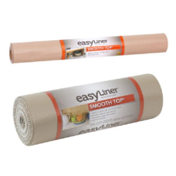 Duck® Brand Smooth Top EasyLiner Non-Adhesive Shelf And Drawer Liner, 20" x 6'/12" x 20", Taupe, Pack Of 2 Rolls