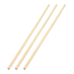 Hygloss Wood Dowels, 1/4" x 12", 25 Per Pack, Set Of 3 Packs