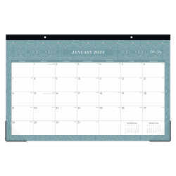 2024 Blue Sky™ Maritza Monthly Desk Pad Planning Calendar, 17" x 11", January to December