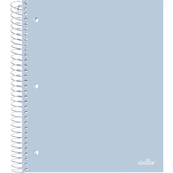 Office Depot® Brand Stellar Poly Notebook, 8-1/2" x 11", 5 Subject, College Ruled, 200 Sheets, Baby Blue